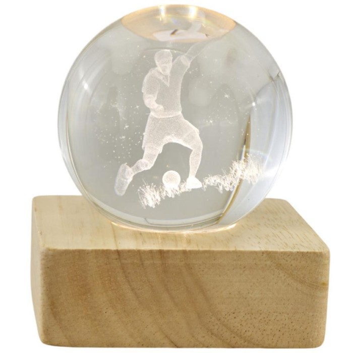 LAMPADA BASE QUADR. CALCIATORE GR. 8X8X10